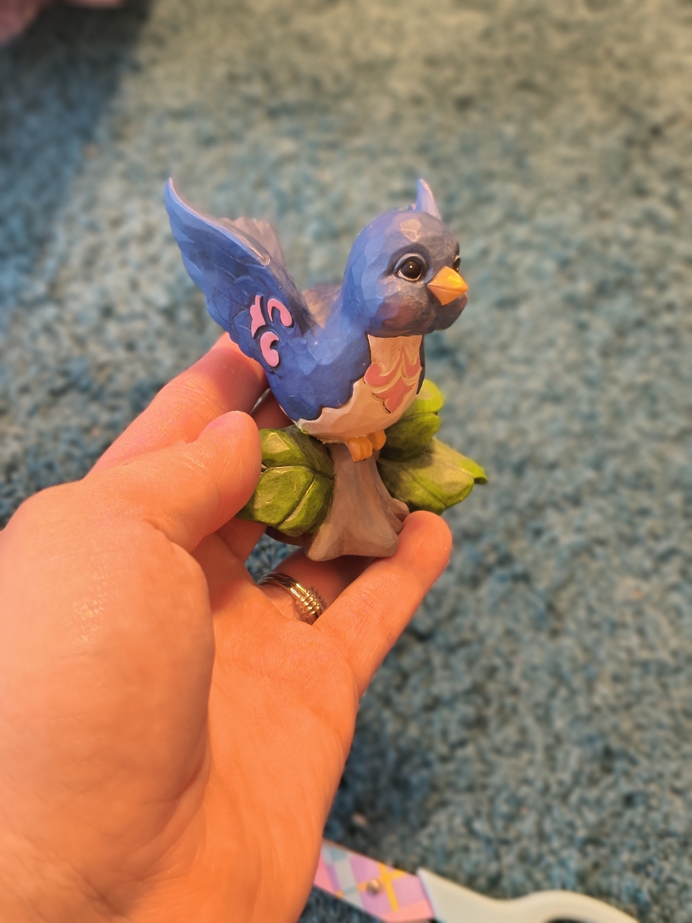 Hand-Painted Bird Figurine Set